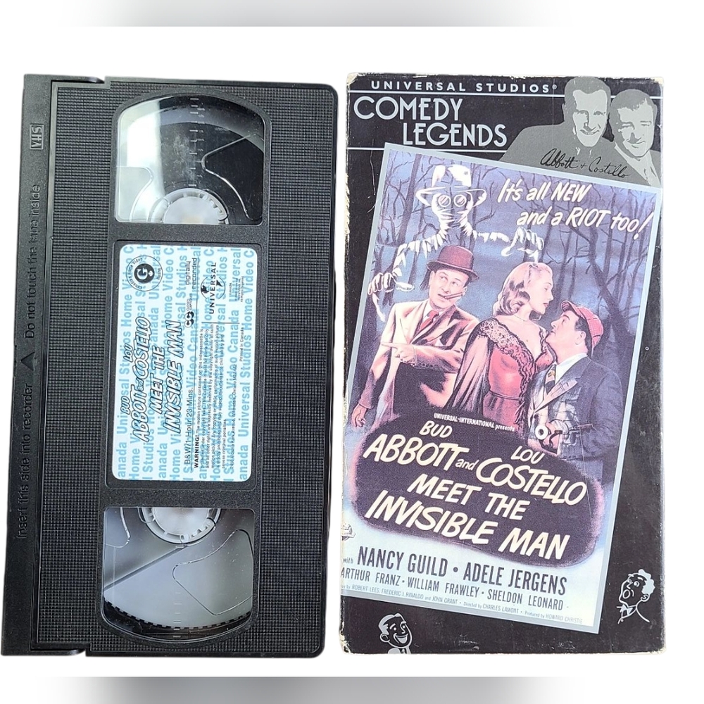 Abbot and Cosetllo Meet The Invisiable Man VHS